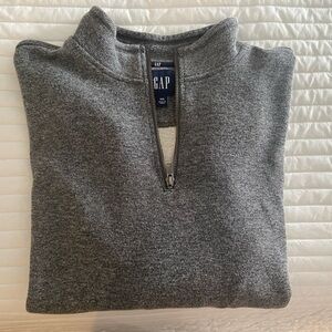 GAP Men's Charcoal Zip-Up Sweater